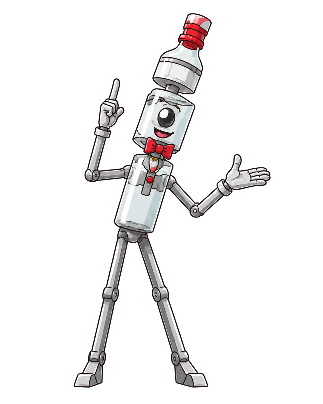 Robot Botella pose 2